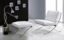 CRYSTAL LOUNGER WITH OTTOMAN-WHITE