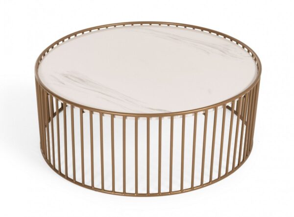 Eleanora - Modern Round Marble Coffee Table