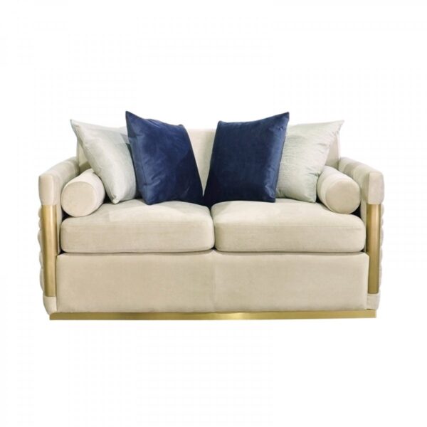 SO1010/DREAM Velvet & Gold LOVESEAT