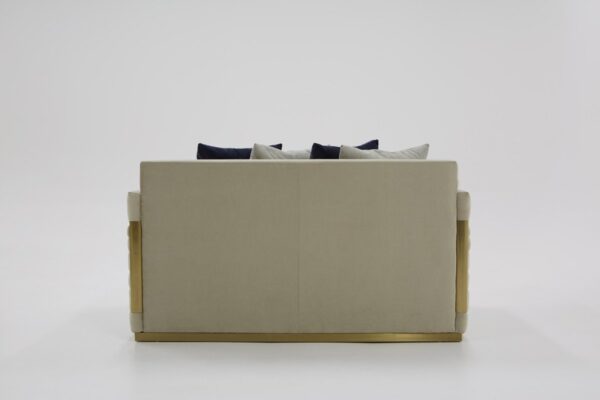 SO1010/DREAM Velvet & Gold LOVESEAT - Image 5