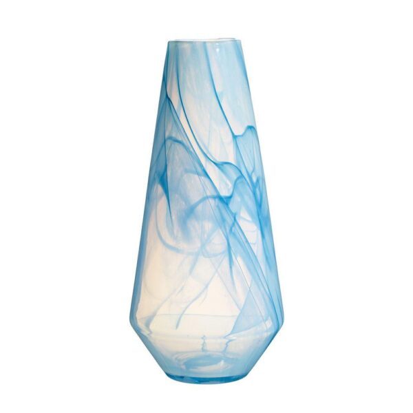 VASE MARMOLADO BLUE GLASS-BLUE-LARGE