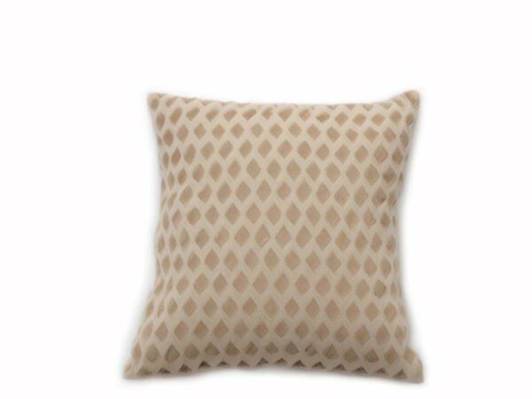 CRUMPLED THROW PILLOW-BEIGE