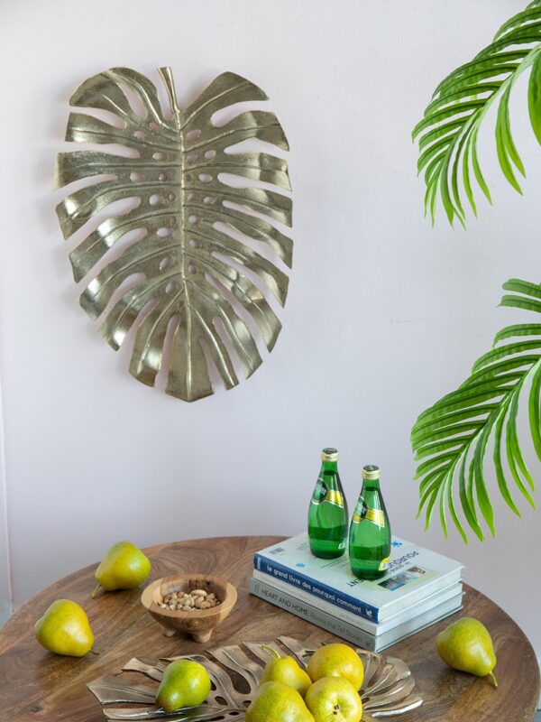 Alu Wall Leaf Hanging Bowl-Large - Image 2