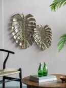 Alu Wall Leaf Hanging Bowl-Large