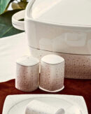 Luna Moderne 12 Person 60-Piece Porcelain Square Dinnerware Set