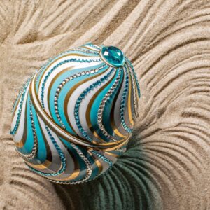 Ladenac Bois de Roussie Candle 200gr in ceramic ESPIRAL BLUE