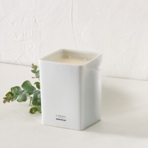 Ladenac Minimal BOISEE MOUSSE candle in white ceramic jar 2000gr