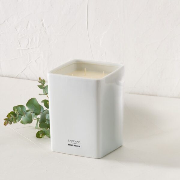 Ladenac Minimal BOISEE MOUSSE candle in white ceramic jar 2000gr