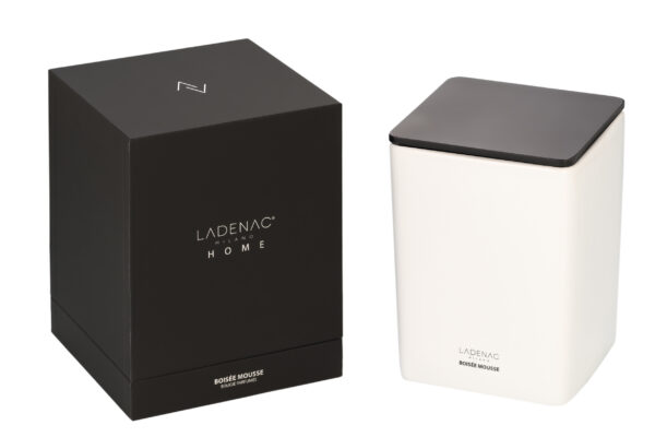 Ladenac Minimal BOISEE MOUSSE candle in white ceramic jar 2000gr - Image 2