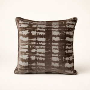 Cocoa Check Cushion Throw Pillow