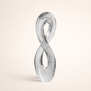 Silver Current Sculpture-Tall