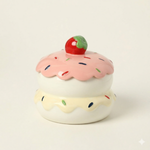 Cherry-Top Trinket Jar