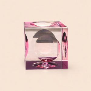 Rose Prism Luxe Display Block
