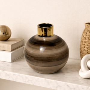 Sandstone Drift Globe Vase-Medium