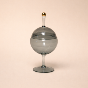 Elegant glass apothecary jar setup