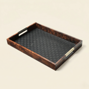 A decorative tray for office desks