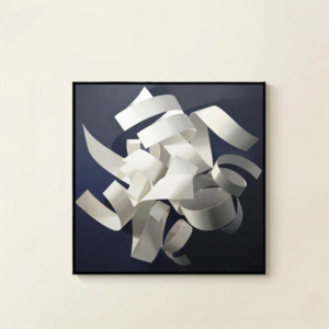 Large contemporary metal wall sculpture for home interior