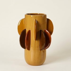 Tidefin Vase-Amber